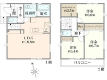 【東京都/武蔵村山市神明】武蔵村山市神明1丁目　中古戸建 間取り図