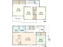 【埼玉県/所沢市大字荒幡】所沢市大字荒幡　中古戸建 間取り図