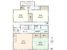 【埼玉県/所沢市花園】所沢市花園二丁目　中古戸建 間取り図