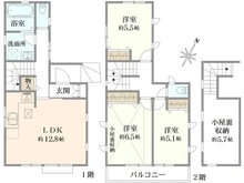 【東京都/東村山市青葉町】東村山市青葉町3丁目　中古戸建 間取り図