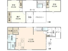 【埼玉県/所沢市旭町】所沢市旭町　中古戸建 間取り図