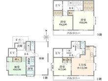 【埼玉県/川越市むさし野南】川越市むさし野南　中古戸建 間取り図