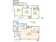 【東京都/八王子市片倉町】八王子片倉町 中古戸建 間取り図
