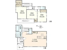【東京都/八王子市片倉町】八王子片倉町 中古戸建 間取り図