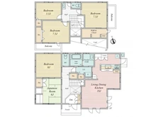 【千葉県/松戸市三ケ月】松戸市三ケ月中古戸建 間取り図