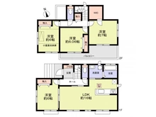 【千葉県/柏市大津ケ丘】柏市大津ケ丘3丁目　中古戸建 間取り図