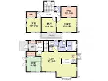 【千葉県/船橋市藤原】船橋市藤原5丁目中古戸建 間取り図