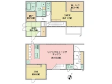 【神奈川県/相模原市中央区淵野辺本町】相模原市中央区淵野辺本町3丁目中古戸建（住友林業施工） 間取り図