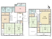 【神奈川県/相模原市南区東大沼】相模原市南区東大沼3丁目中古戸建 間取り図