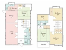 【大阪府/箕面市石丸】箕面市石丸3丁目中古戸建 間取り図