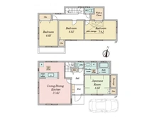 【大阪府/箕面市牧落】箕面市牧落1丁目中古戸建 間取り図