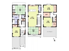 【大阪府/大阪市住吉区万代】大阪市住吉区万代2丁目中古戸建 間取り図