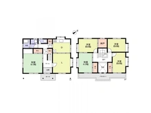 【大阪府/堺市北区黒土町】堺市北区黒土町　一戸建 間取り図