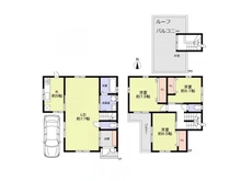 【大阪府/大阪市平野区喜連】大阪市平野区喜連5丁目中古戸建 間取り図