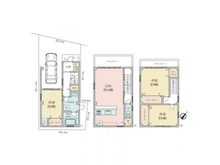 【大阪府/大阪市阿倍野区三明町】大阪市阿倍野区三明町1丁目中古戸建 間取り図