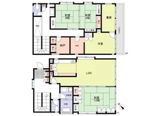 【愛知県/名古屋市名東区よもぎ台】名古屋市名東区よもぎ台3丁目中古戸建 間取り図