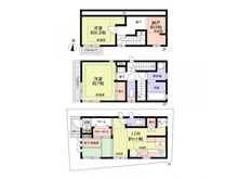【東京都/北区志茂】北区志茂1丁目中古戸建 間取り図