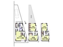 【京都府/京都市左京区一乗寺南大丸町】京都市左京区一乗寺南大丸町中古戸建 間取り図