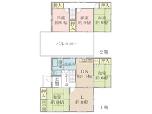 【千葉県/船橋市金杉】船橋市金杉9丁目 中古一戸建て 間取り図