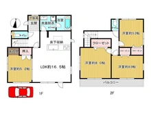 【千葉県/松戸市六実】松戸市六実3丁目 中古一戸建て 間取り図