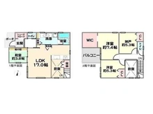【大阪府/大阪市西淀川区中島】大阪市西淀川区中島1丁目 中古一戸建て 間取り図
