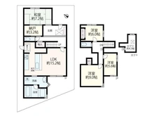 【兵庫県/宝塚市仁川うぐいす台】宝塚市仁川うぐいす台 中古一戸建て 間取り図