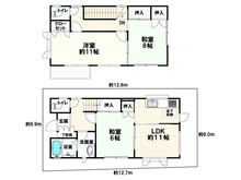 【兵庫県/芦屋市伊勢町】芦屋市伊勢町 中古一戸建て 間取り図