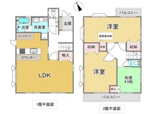 【兵庫県/神戸市東灘区西岡本】神戸市東灘区西岡本4丁目 中古一戸建て 間取り図