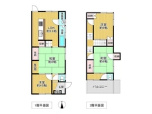 【大阪府/茨木市駅前】茨木市駅前1丁目 中古一戸建て 間取り図