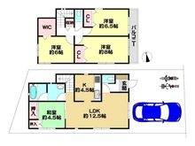 【大阪府/茨木市目垣】茨木市目垣1丁目 中古一戸建て 間取り図