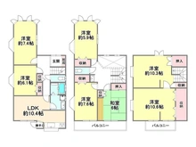 【大阪府/高槻市千代田町】高槻市千代田町 中古一戸建て 間取り図