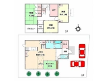 【大阪府/池田市五月丘】池田市五月丘5丁目 中古一戸建て 間取り図
