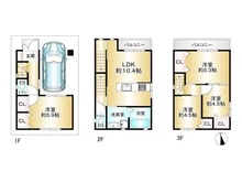 【大阪府/大阪市大正区平尾】大阪市大正区平尾3丁目 中古一戸建て 間取り図