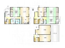【大阪府/大阪市住吉区上住吉】大阪市住吉区上住吉2丁目 中古一戸建て 間取り図