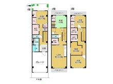 【京都府/京都市中京区聚楽廻南町】京都市中京区聚楽廻南町 中古一戸建て 間取り図