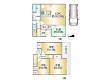 【兵庫県/尼崎市椎堂】尼崎市椎堂1丁目 中古一戸建て 間取り図