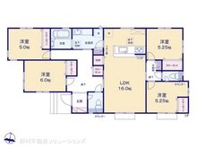 【埼玉県/さいたま市緑区大字下山口新田】さいたま市緑区大字下山口新田 新築一戸建て 間取り図