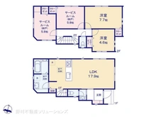 【埼玉県/さいたま市浦和区上木崎】さいたま市浦和区上木崎6丁目 新築一戸建て 間取り図