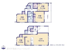 【埼玉県/さいたま市南区大字大谷口】さいたま市南区大字大谷口 新築一戸建て 間取り図