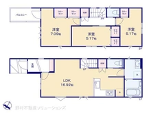 【埼玉県/さいたま市南区太田窪】さいたま市南区太田窪4丁目 新築一戸建て 間取り図