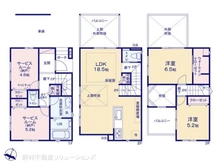 【埼玉県/さいたま市緑区大字大門】さいたま市緑区大字大門 新築一戸建て 間取り図