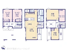 【埼玉県/さいたま市緑区大字大門】さいたま市緑区大字大門 新築一戸建て 間取り図