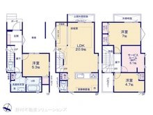 【埼玉県/さいたま市緑区大字大門】さいたま市緑区大字大門 新築一戸建て 間取り図