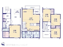 【埼玉県/さいたま市緑区大字大門】さいたま市緑区大字大門 新築一戸建て 間取り図