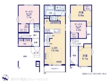 【埼玉県/さいたま市緑区大字大門】さいたま市緑区大字大門 新築一戸建て 間取り図