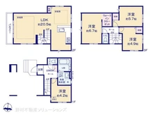 【埼玉県/さいたま市浦和区本太】さいたま市浦和区本太3丁目 新築一戸建て 間取り図
