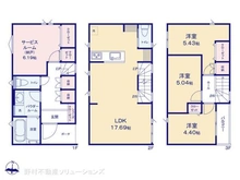 【埼玉県/さいたま市浦和区常盤】さいたま市浦和区常盤7丁目 新築一戸建て 間取り図