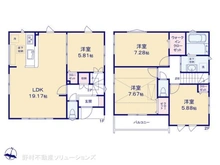 【埼玉県/さいたま市南区文蔵】さいたま市南区文蔵5丁目 新築一戸建て 間取り図
