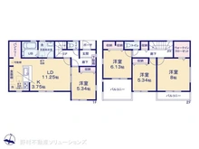 【埼玉県/さいたま市浦和区皇山町】さいたま市浦和区皇山町 新築一戸建て 間取り図