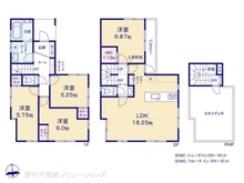 【埼玉県/さいたま市浦和区大東】さいたま市浦和区大東1丁目 新築一戸建て 間取り図